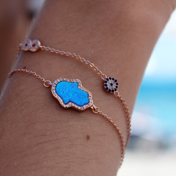 Hamsa and Star Opal Bracelets – Gifted LA