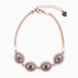 Agatha Sterling Silver Bracelet - Evil Eye Collective