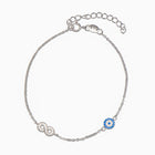 Nika Infinity Sterling Silver Bracelet - Evil Eye Collective