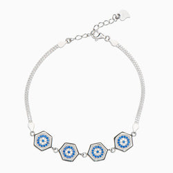 Althea Sterling Silver Bracelet - Evil Eye Collective