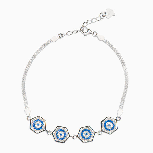 Althea Sterling Silver Bracelet - Evil Eye Collective