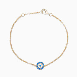 Olivia Simple Evil Eye Sterling Silver Bracelet - Evil Eye Collective