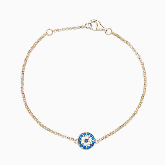 Olivia Simple Evil Eye Sterling Silver Bracelet - Evil Eye Collective