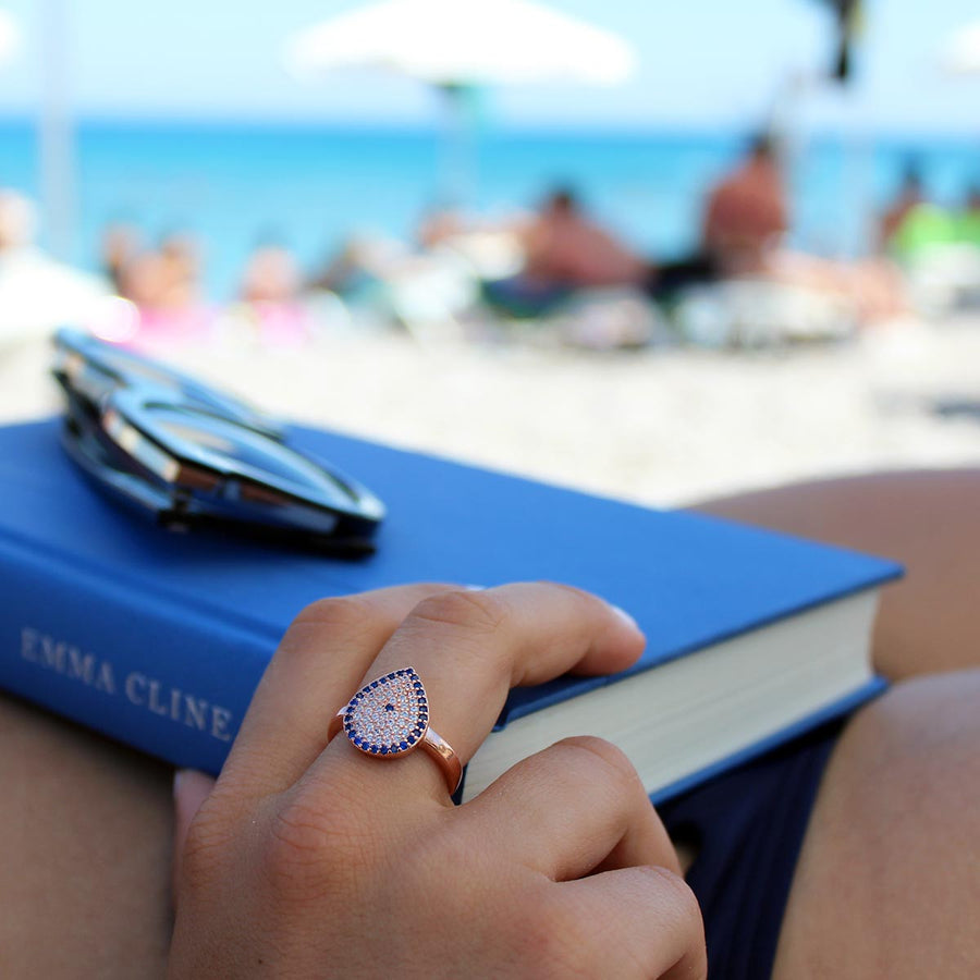 Bess Sterling Silver Ring - Evil Eye Collective