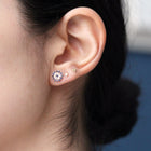 Dina Sterling Silver Earrings - Evil Eye Collective