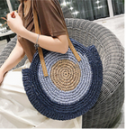 Evil Eye Straw Bag