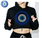 Evil eye rhinestone iron on transfer design