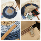 Evil Eye Straw Bag