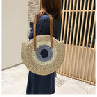 Evil Eye Straw Bag