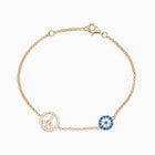 Jamie Sterling Silver Peace Bracelet - Evil Eye Collective