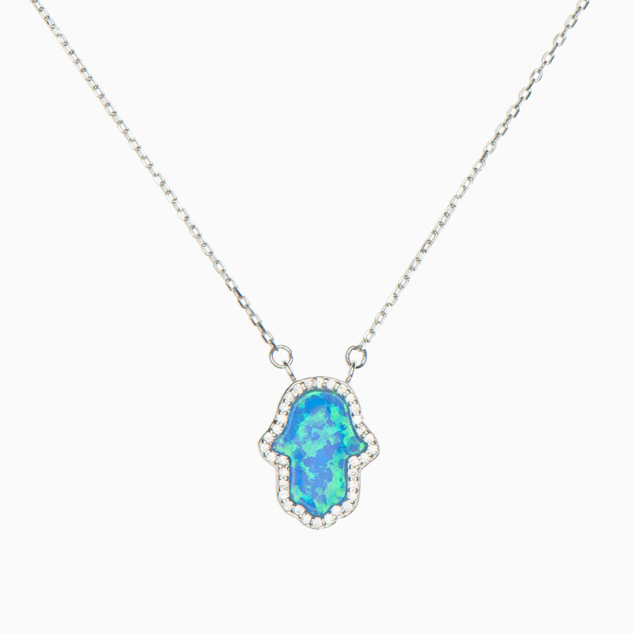 Sophia Opal Sterling Silver Necklace - Main Image