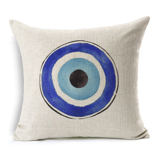 Evil Eye Watercolor Pillow - Evil Eye Collective