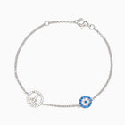 Jamie Sterling Silver Peace Bracelet - Evil Eye Collective